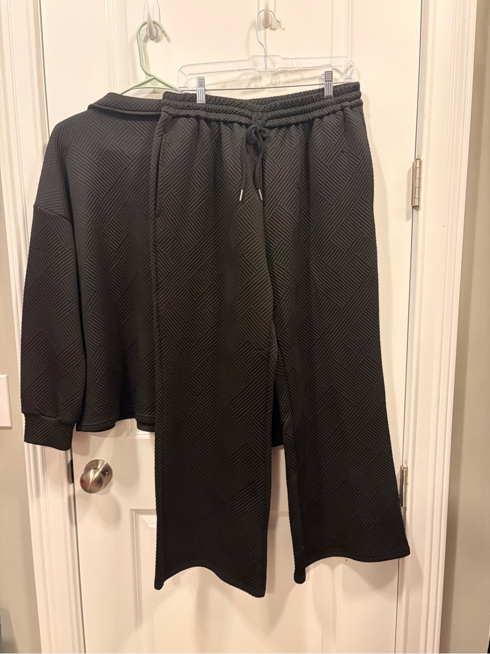 BTFBM Textured Black Knit Top - XL